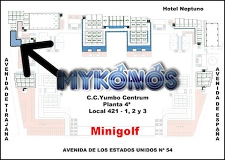 mapa Mykonos bar